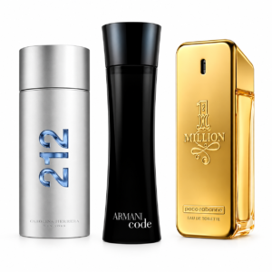 212 Men NYC, Paco Rabanne One Million, Armani Code Homme